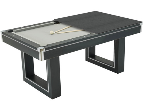 New 7ft black pool dining - black,